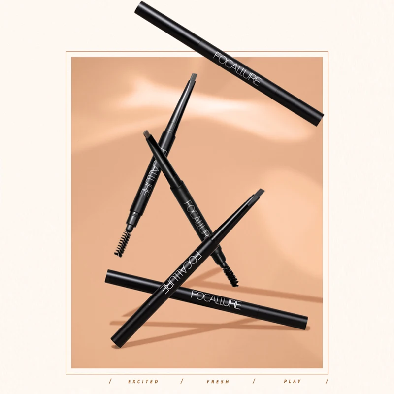 

FOCALLURE Automatic Eyebrow Pencil Waterproof Cosmetics Brown Natural eye Makeup women with brush Eyebrow Enhancer