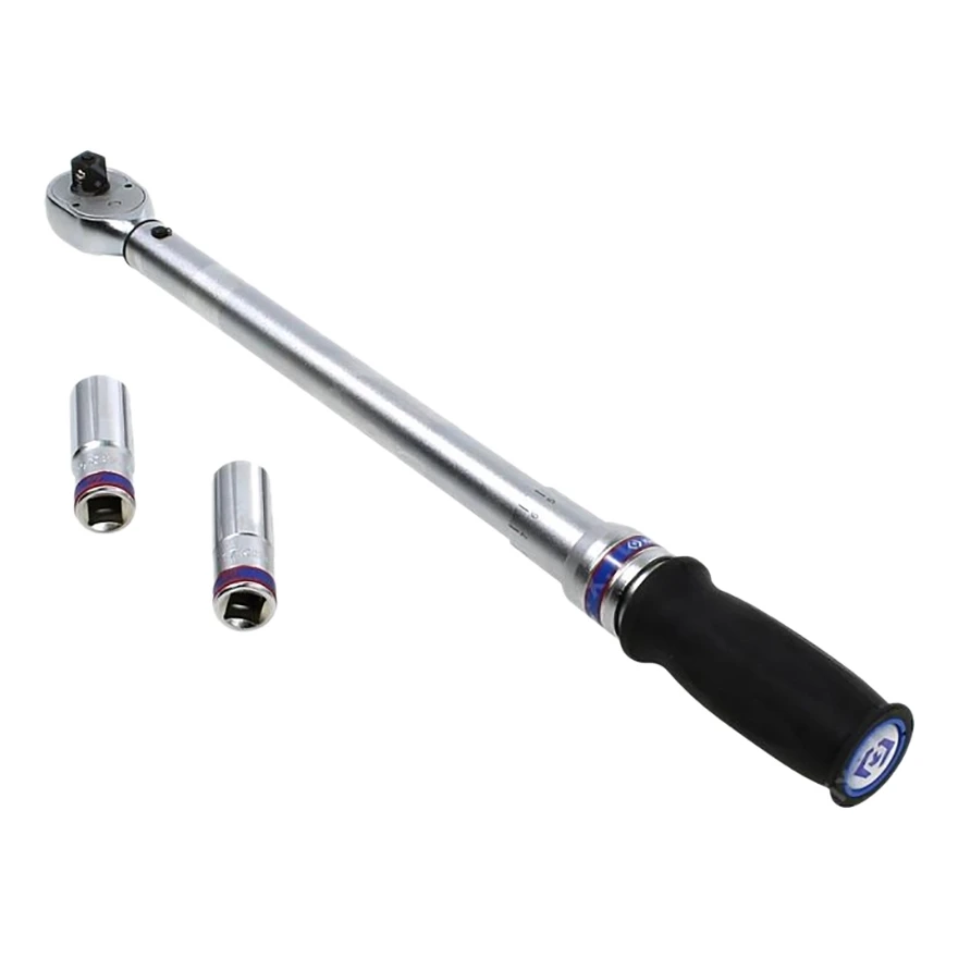 King Tony 344231A Torque Wrench - 1/2-Inch Drive, Dual Scale (Nm & Ft), Metal Handle