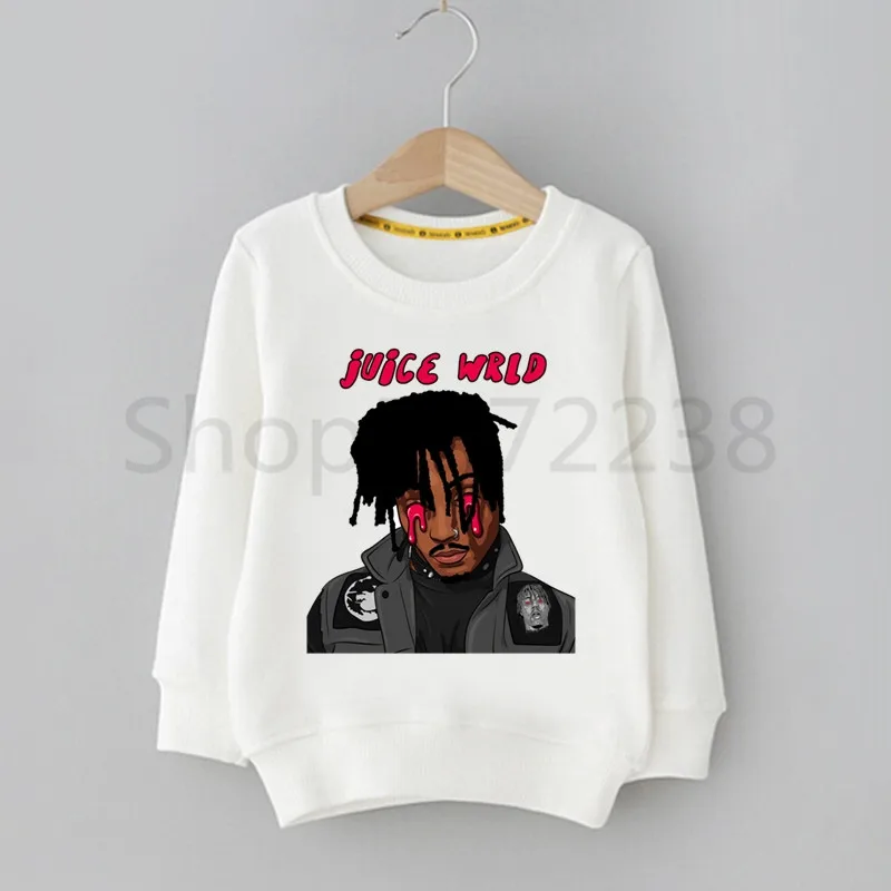 Juice Wrld/Детские толстовки с капюшоном и забавным принтом; толстовки с капюшоном для мальчиков; Детский свитер; повседневные толстовки; осенне-зимняя толстовка с капюшоном - Цвет: H