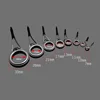 75PCS/Lot Mixed Size Fishing Rod Guide Tip Strong Line Rings Fishing Rod Guide Guides Tip Set Repair Kit DIY Eye Rings Tool ► Photo 3/6