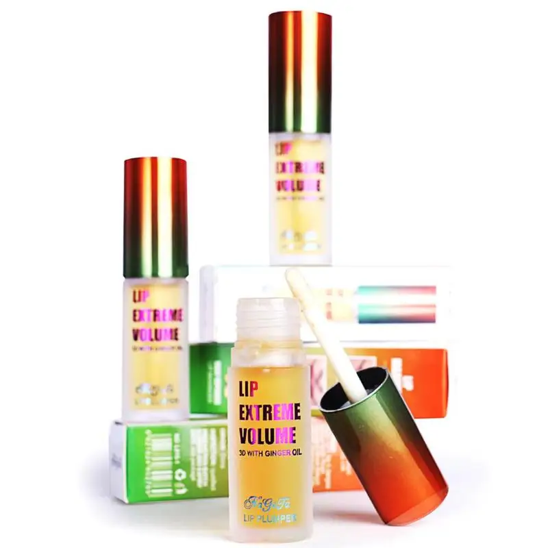 

Volumising Lip Ginger mint Lip Plumping Gloss Moisturizer Lip Care Essence Lips Oil