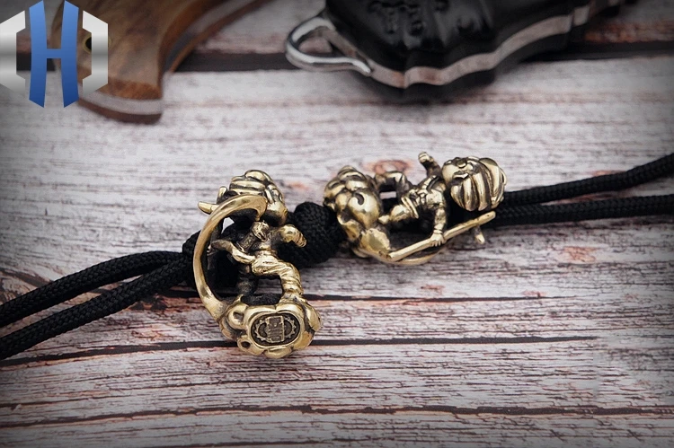 Wukong нож бисер EDC подвеска «нож» фонарик DIY кулон брелок