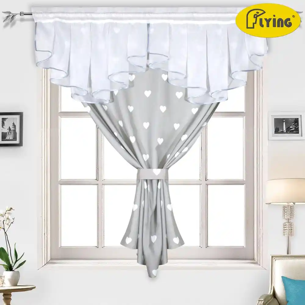 tul plegable para cocina ventana