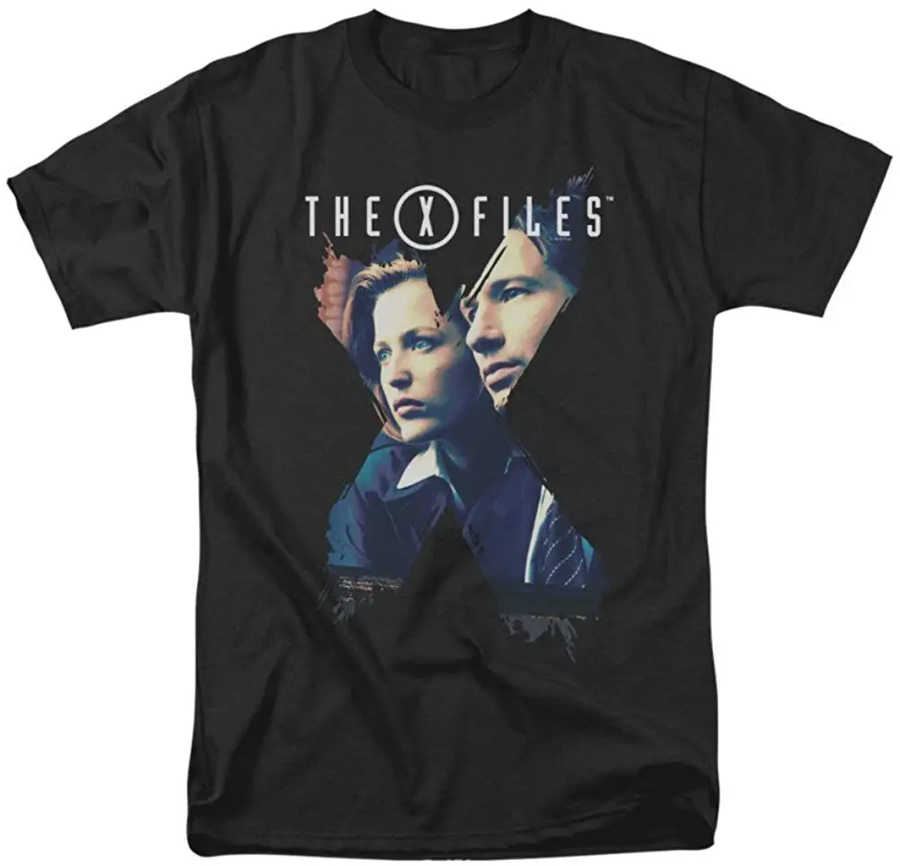 X файлы ужасов Sci Fi триллер ТВ серии Mulder Scully агенты для взрослых Футболка мужчин и