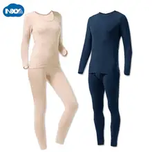 Комплект нижнего белья для пар, кальсоны для мужчин и женщин, термокомплекты, нижнее белье с длинным рукавом, одежда, теплые топы с круглым вырезом, штаны для осени и зимы