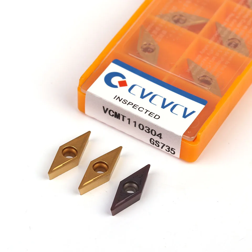 Токарный инструмент VCMT110304 GP15TF GE6020 GS735 токарный из нержавеющей стали с ЧПУ VCMT 110304 |