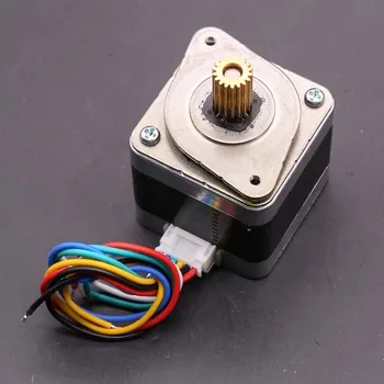 

Nema 17 Stepper Motor Minebea 42 Motor 2-phase 4-wire 0.28Nm 37.5mm Nema17 Stepping Motor 1.8° with Copper Gear For 3D Printer