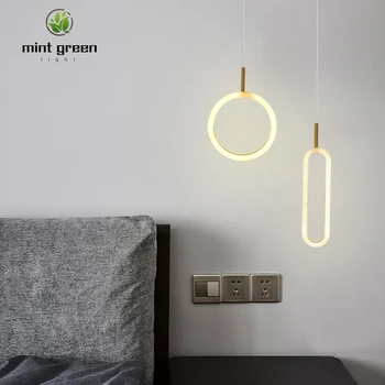 

Modern Square Round Oval Pendant Lights for Restaurant Kitchen Dinning Room Bar LED Pendant Lamp Remote Control Dimmable