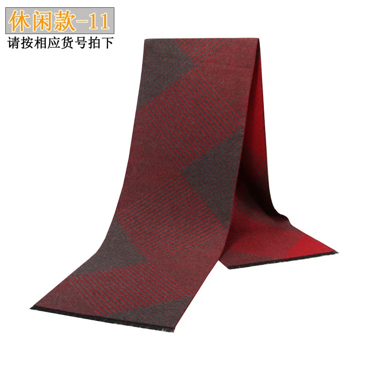 High Quality Luxury Design Men Scarf Foulard Plaid Scarves Poncho Casual Winter Scarfs Male Bufandas Hombre - Цвет: 5