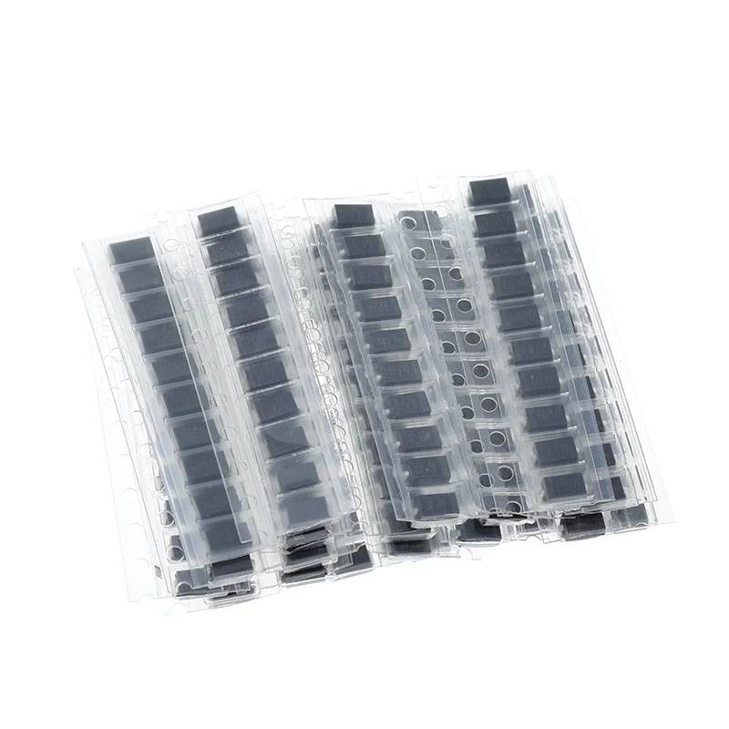 20 Werte * 10 Stück = 200 Stück/LOT SMD-Dioden-Sortiment enthält SS110 SS220 SS210 SS310 SS510 SS16 SS26 SS34 SS36 ES1J ES1D M7 M4 US1M – Detail 3