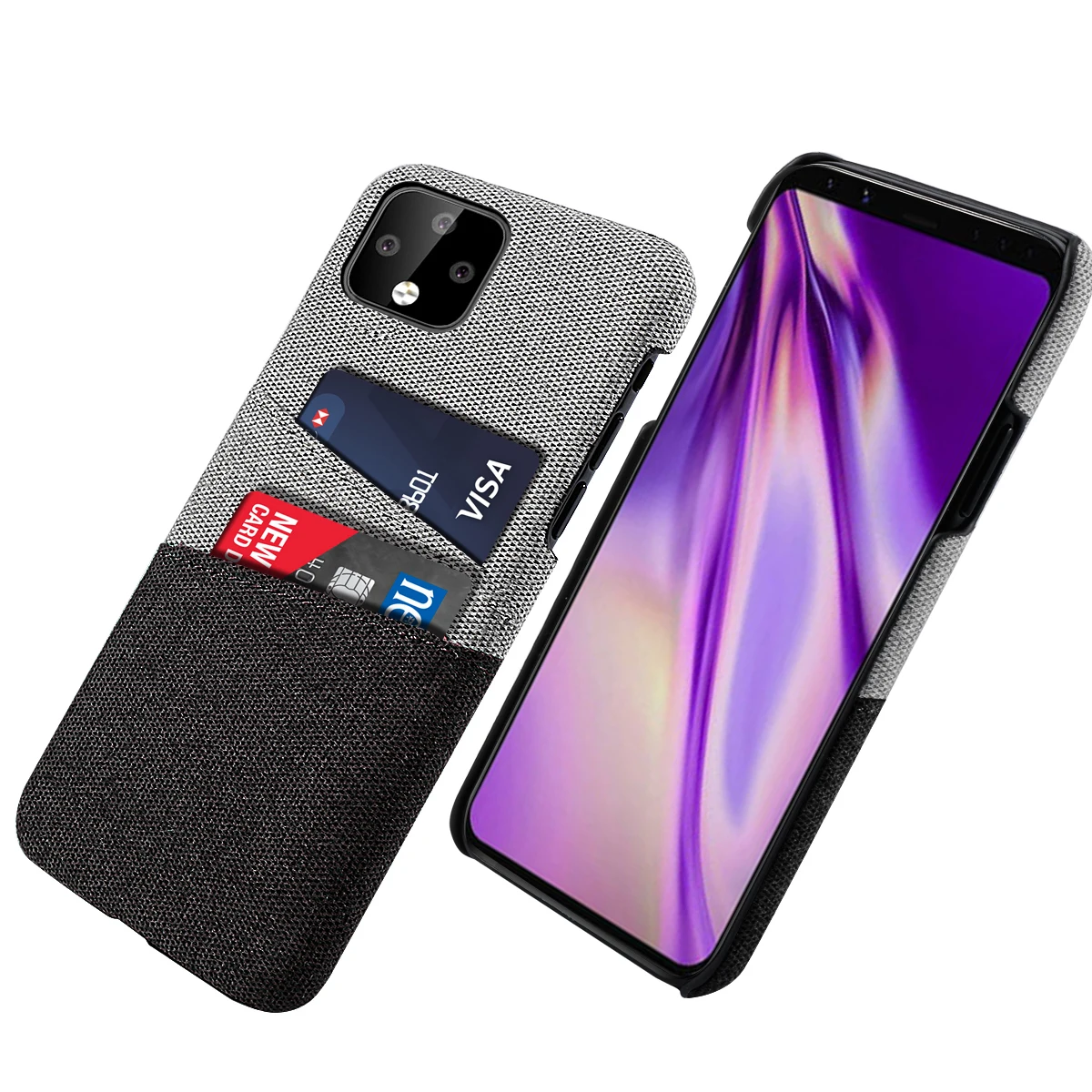 Для Google Pixel 4 XL 3A чехол Ретро фарбик карточка из ткани держатель Тонкий Жесткий ПК
