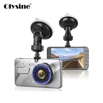

Olysine 4 Inch Full HD 1080P Car DVR Camera Dual Lens Dash Cam IPS Screen Driving Video Recorder Dashcam Auto Registrator