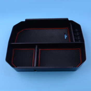 

CITALL Black Car Center Console Armrest Storage Box Organizer Pallet Tray Fit For Toyota Highlander 2016 2017 2018 2019