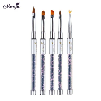 

5 Sizes /Set Nail Art Design Dotting Painting Drawing Brush Pen Tool Phototherapy Mixed-color Pearl Nail Manicure Art Pens Set