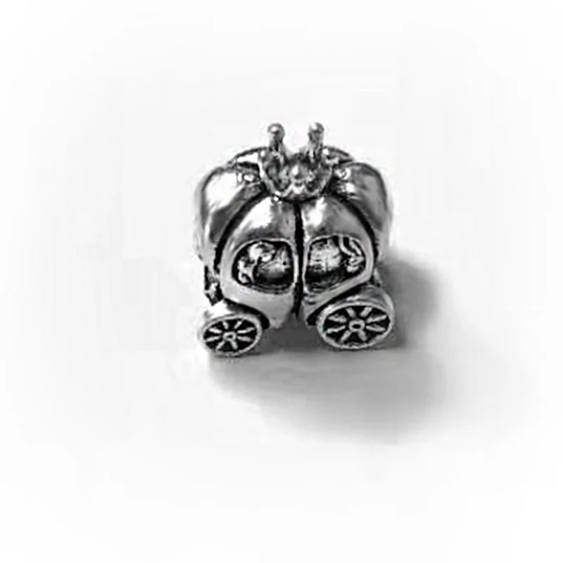 2 шт./лот, оригинальные ювелирные аксессуары Pandora, корона, принцесса, бутик, карета, струнные украшения, сделай сам, браслет, ожерелье