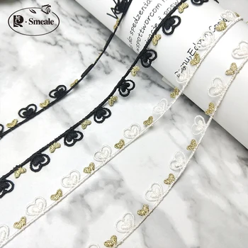 

1CM Love Gold Hollow Small Lace Christmas Set Lolite Costume Decoration Accessories Lace Trim RS2738