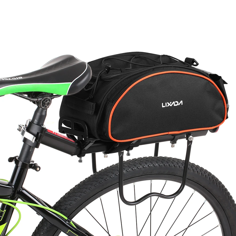 Cycling Bicycle Storage Handbag Pannier Saddle Rack Rear Shoulder Seat Bike Bag 
