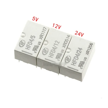 

1PCS Relay HFD4/5 HFD4/12 HFD4/24 8PIN 2A Two sets of conversion DIP8