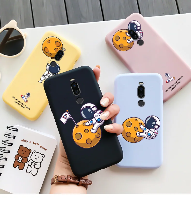 Cases For Meizu Astronaut TPU Soft Shell For Meizu X8 Case Personality Tide Shell For MEIZU X8 Case Silicone Edging Matte Phone For MEIZU meizu phone case with stones