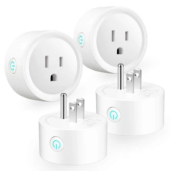 

ABHU-Smart Plug WiFi Mini Socket for Smart Home Remote Control Home Appliances and Electrical Equipment, for Alexa Echo Google A