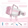 Hot Sales Electric Bubble Gun Gatlin Bubble Gun Machine Soap Bubbles  Magic Bubble for Bathroom  Outdoor Toys For Children 5