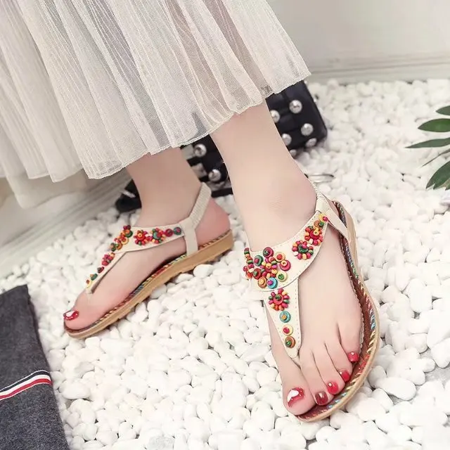 

Thebohemian-stylesandalsin2018 Bohemian Ethnic-Style Flat WOMEN'S Sandals