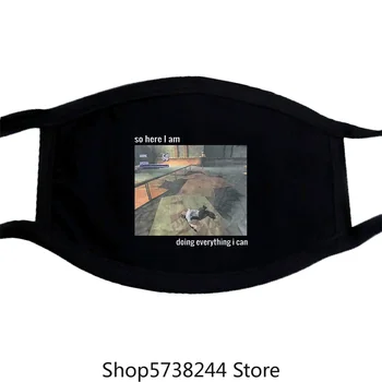 

So Here I Am Doing Everything I Can Mask Washable Reusable Mask for Unisex Black