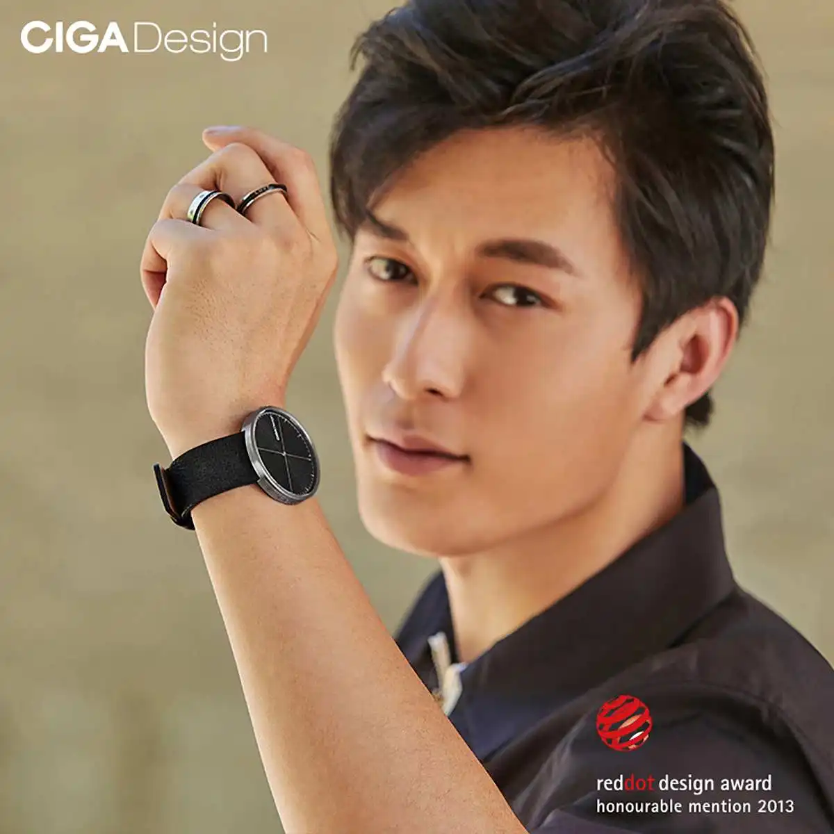 CIGA дизайн Топ Дизайн CIGA часы CIGA кварцевые часы простые кварцевые часы стальной ремень красный горошек дизайн награда часы для мужчин студентов