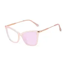 Mincl/негабаритный металлический Кот розовые солнцезащитные очки солнцезащитные фотохромные женские брендовые модные дизайнерские Tr90 очки Рамка NX
