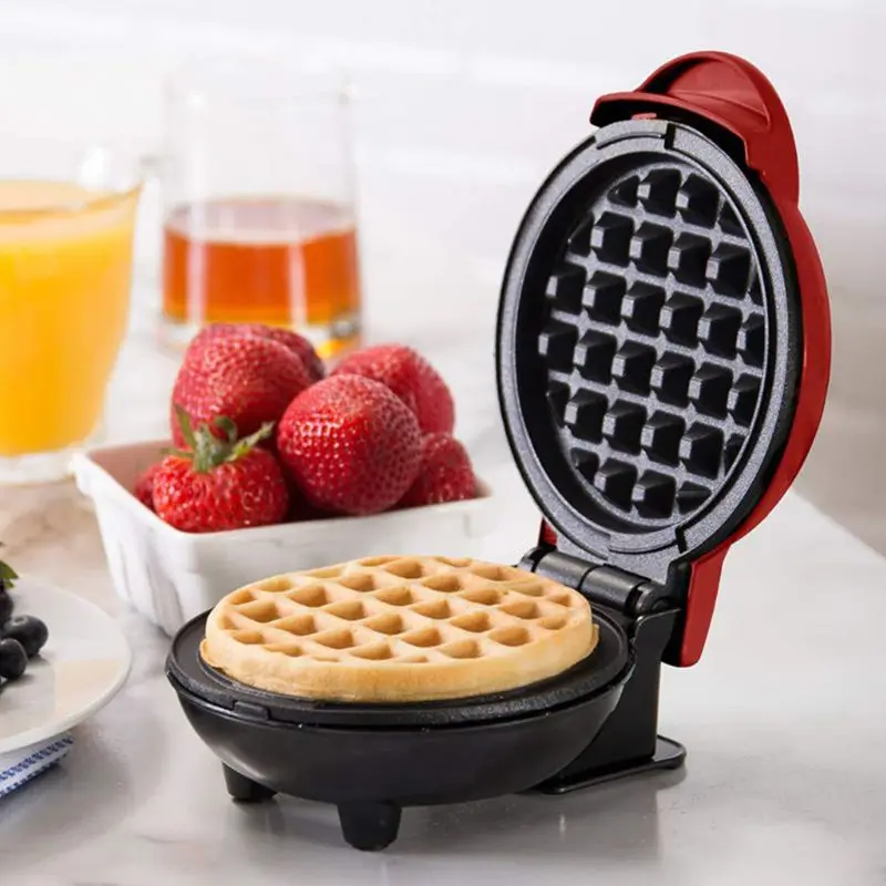 

The Mini Waffle Maker Machine for Individual Waffles, Paninis, Hash browns, & other on the go Breakfast, Lunch, or Snack