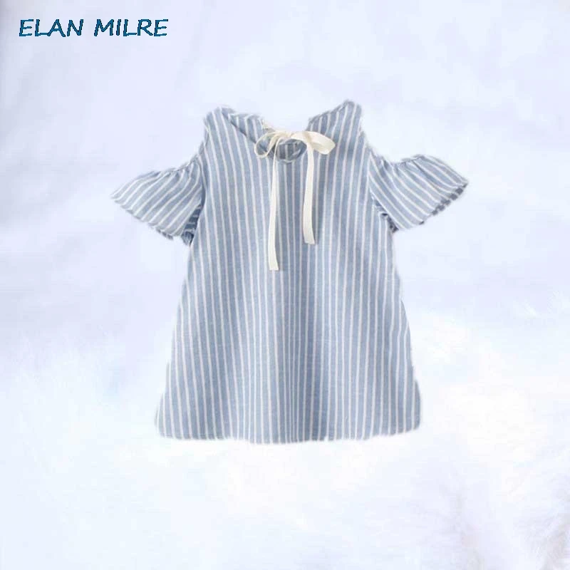 

2020 Family Matching Outfits Bowtie Princess Striped Mom and Daughter Summer Dress Clothes Mother Daughter Dresses