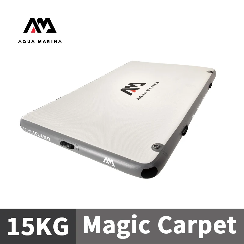 Aqua Marina Isola Galleggiante Acquatica Leggera 2.5*1.6M Vacanza Pesca Galleggiante Tavola Di Gonfiaggio Surf Piattaforma Di Lavoro Sportivo