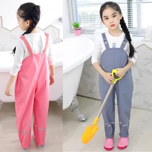 Непромокаемые штаны из искусственной кожи; детские комбинезоны для маленьких мальчиков; ветрозащитные детские комбинезоны; Весенний комбинезон