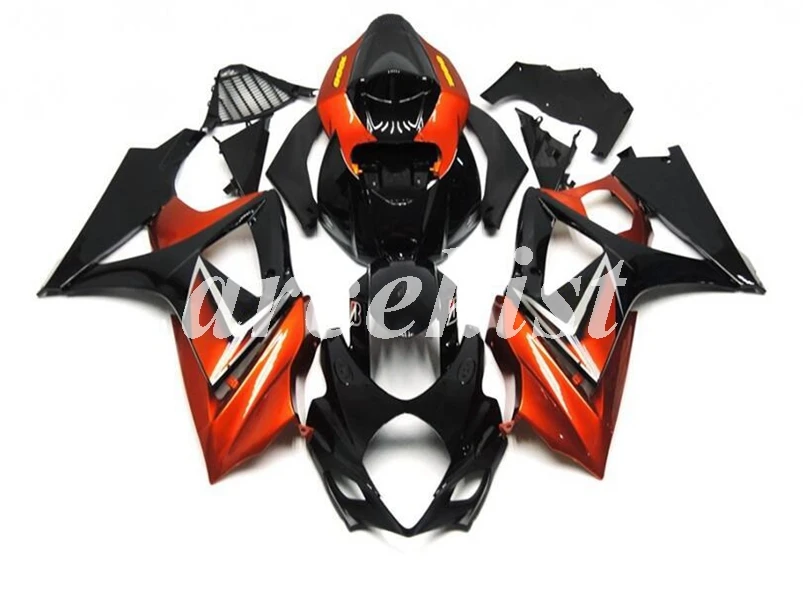 4 бесплатных подарка ABS мотоцикл обтекатели комплект подходит для Suzuki GSXR1000 2007 2008 K7 07 08 набор кузова красный черный
