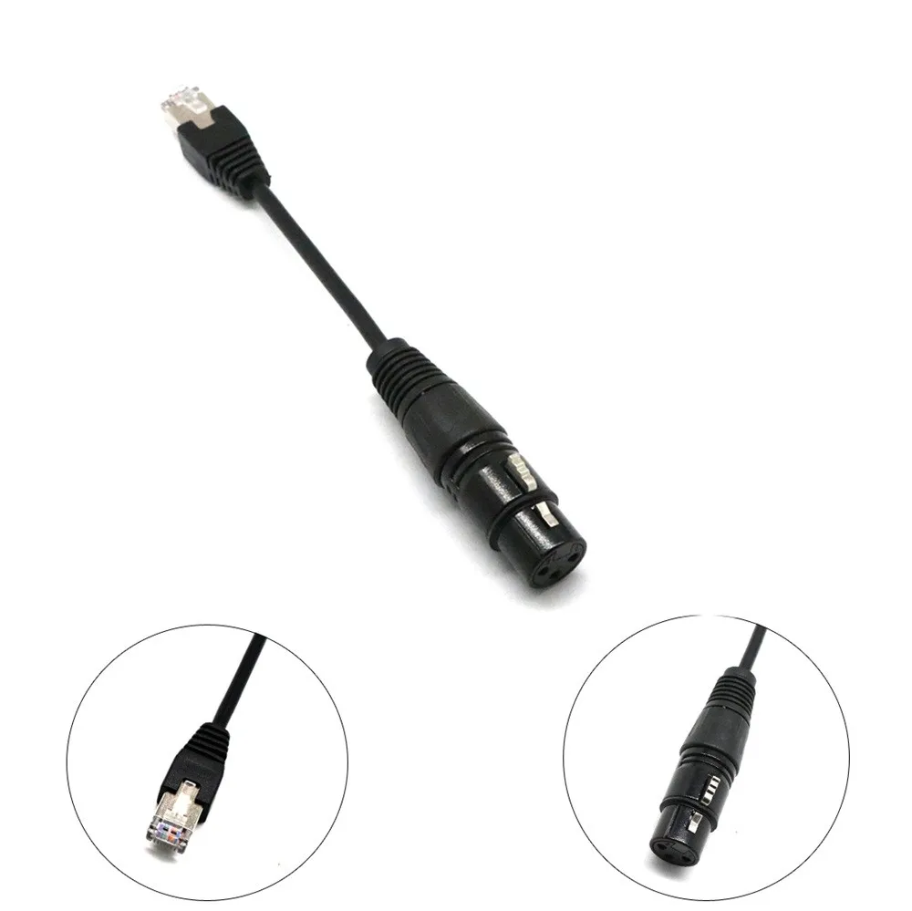Malloom 15 см XLR 3 контактный разъем для RJ45 мужской сетевой адаптера конвертер usb