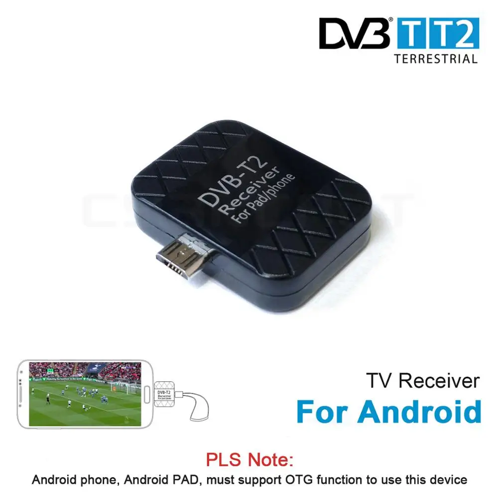 DVB-T2 ТВ-приемник DVB-T HD цифровой ТВ-тюнер с микро USB две антенны для Android мобильного телефона планшета Pad tv HD tv Dongle