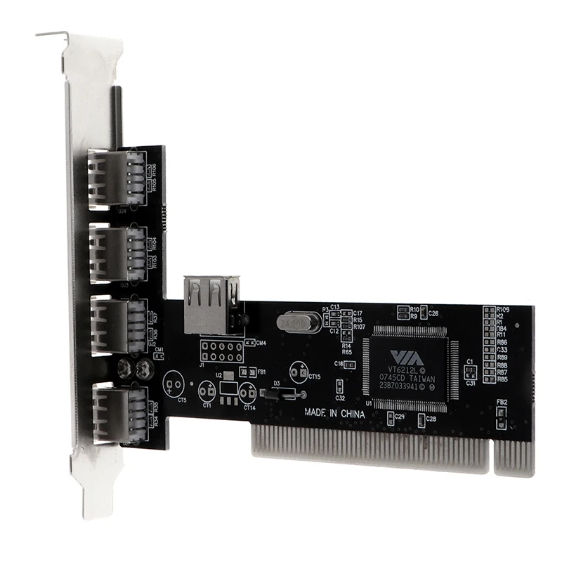 USB 2,0, 4 порта, 480 Мбит/с, высокая скорость, через концентратор, PCI контроллер, карта, адаптер, PCI карты для Vista Windows ME XP 2000 98 SE