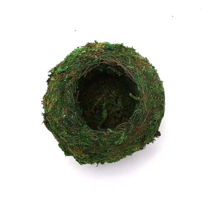 6/9 Cm Zöld Mos Bal Virág Bonsai Pot Houder Kerti Ház Dekorációkhoz Mohás Golyó Növényi Edény