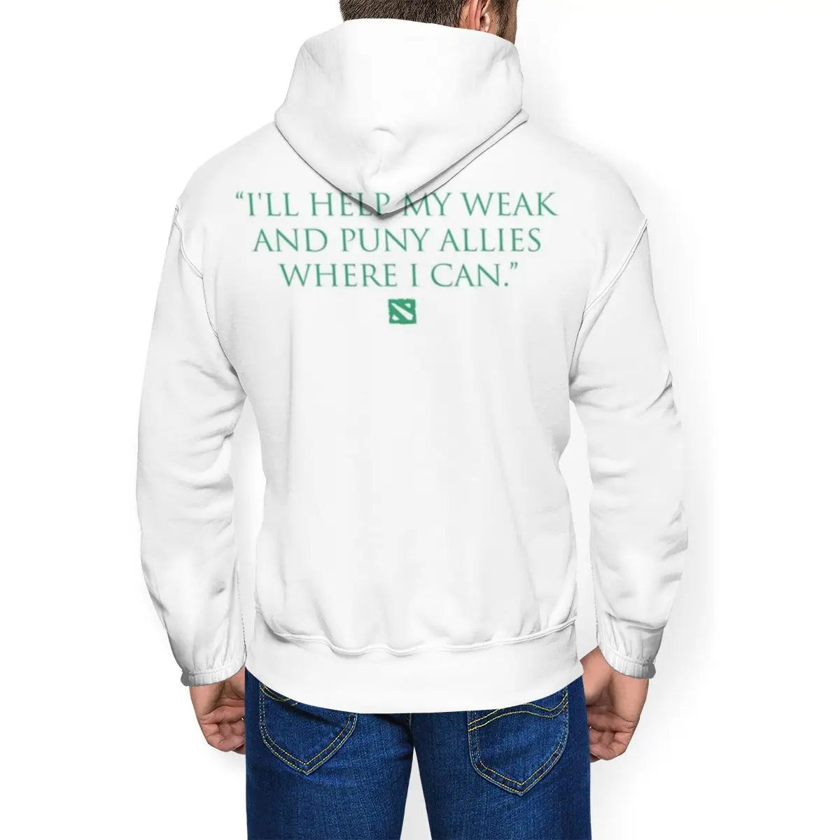  Wraith King Hoodie DOTA 2 Wraith King Quote Hoodies XXXL Fashion Pullover Hoodie Long Length Mens H