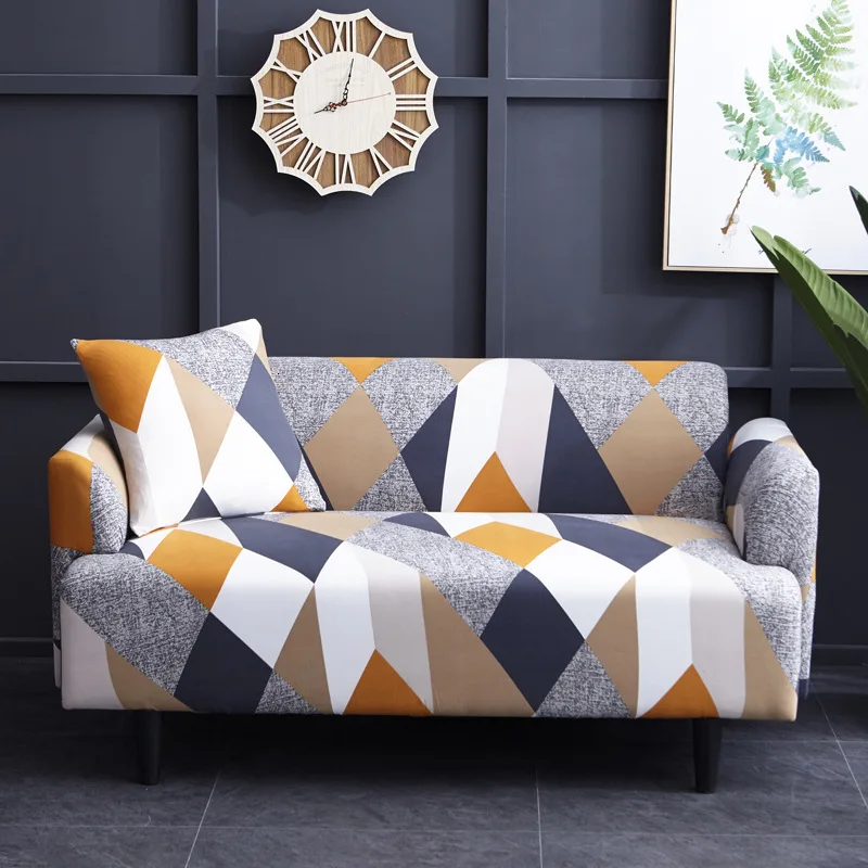 Эластичные Чехлы для дивана в скандинавском стиле для гостиной, диван, угловой чехол для дивана - Цвет: SF--427