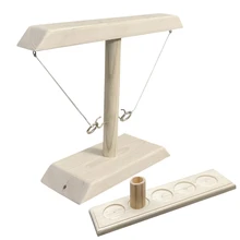 Adult Party Game Toy Leisure Industrial Style Bar Drink Shop Handmade Wooden Ring Toss Hooks Fast-Paced Interactive Game
