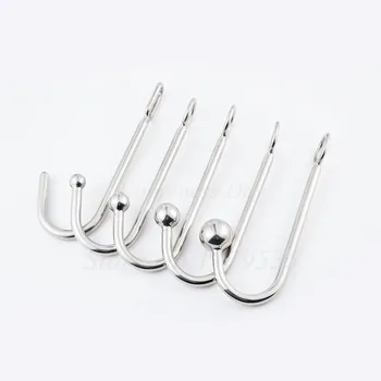 8 Style Super Thick Metal Stainless Steel Anal Dilator Butt Plugs Metal Anal Hook Anal Beads Sex Toys For Men Women Adult Game 4