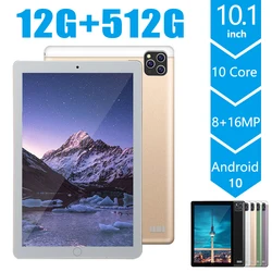 Tablette PC de 512 pouces 10 pouces, avec processeur Dace Core, 8800 go de ROM, Google Play, GPS, batterie de 10.1 mAh, clavier gratuit 