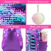 Mermaid Backpack for Girls, 12" Toddler Sequin Kids Bookbag, Cute Animal Preschool Kindergarten Schoolbag 5