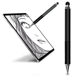 2 em 1 stylus para tablet smartphone grosso desenho fino lápis capacitivo universal android tela móvel metal nota caneta de toque