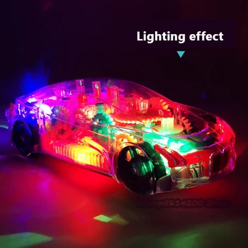 

Boy Gift Caster Electric Music Toy Car with LED Color Flash Toy Car Bumper Car Girl Gift Children Toys
