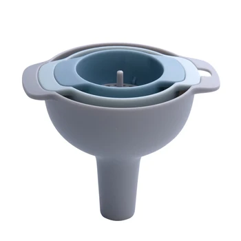 

Kitchen Funnel 3 Pack of Food Grade Plastic Funnel Suit for Transferring of Liquid Fluid Dry Ingredients and Powder