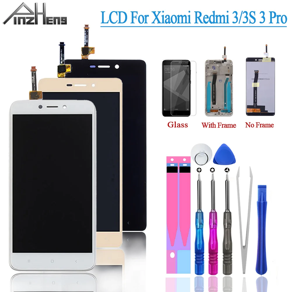 

PINZHENG AAAA Quality LCD For Xiaomi Redmi 3S/3 Pro Display Touch Screen Frame Replacement LCD For Xiaomi Redmi 3S 3 Pro Screen