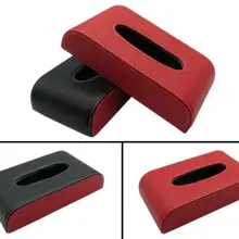 Кожаный Автомобильный подлокотник коробка для салфеток автоматический насос держатель кассеты съемные наклейки коробка для салфеток Органайзер Подходит для BMW