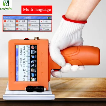 

4.3 inch touch screen Handheld Intelligent Inkjet Printer multi language QR code Batch Code Expiry Date coding machine